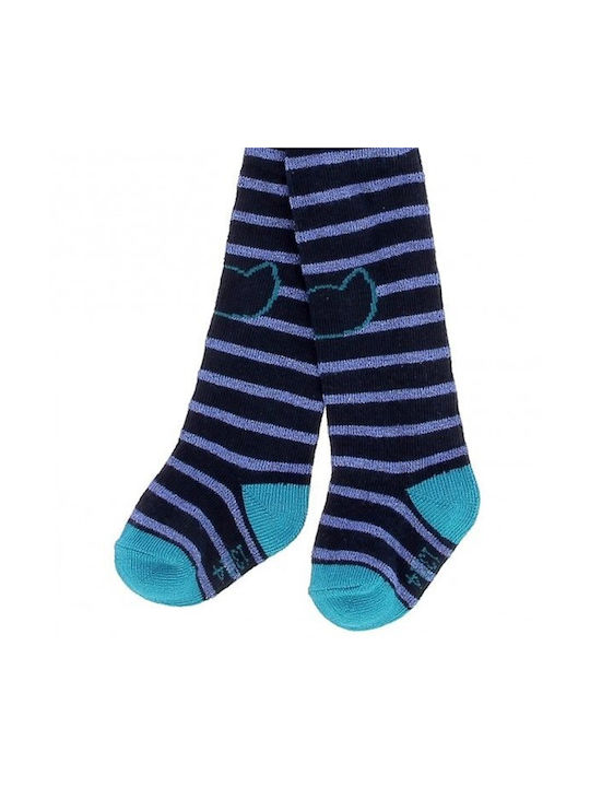 Dpam Striped Kids Tight Blue