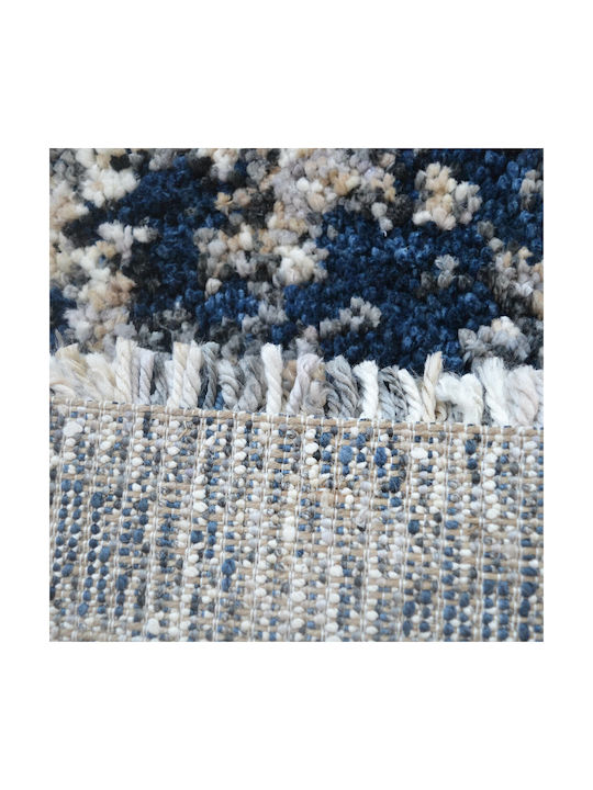 Saray Home Moroccan Thom Abstract Rug Rectangular Shaggy Blue