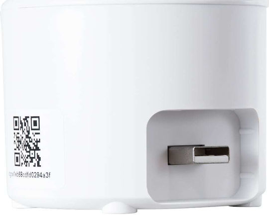 GloboStar 86081 IP Κάμερα Παρακολούθησης Wi-Fi Full HD 1080p Μπαταρίας Πορτοκαλί
