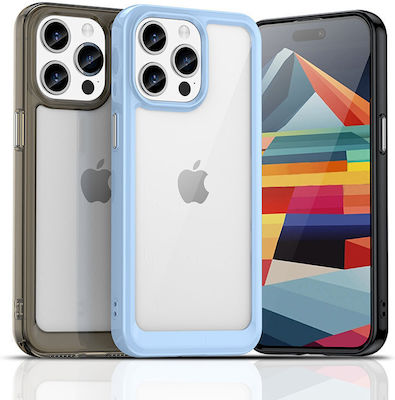 Hurtel Outer Space Silicone Back Cover Durable Blue (iPhone 15 Pro Max)