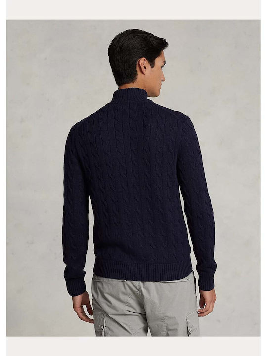 Ralph Lauren Men's Cardigan with Zipper Blue