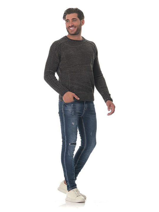 G Secret Men's Long Sleeve Sweater Gray