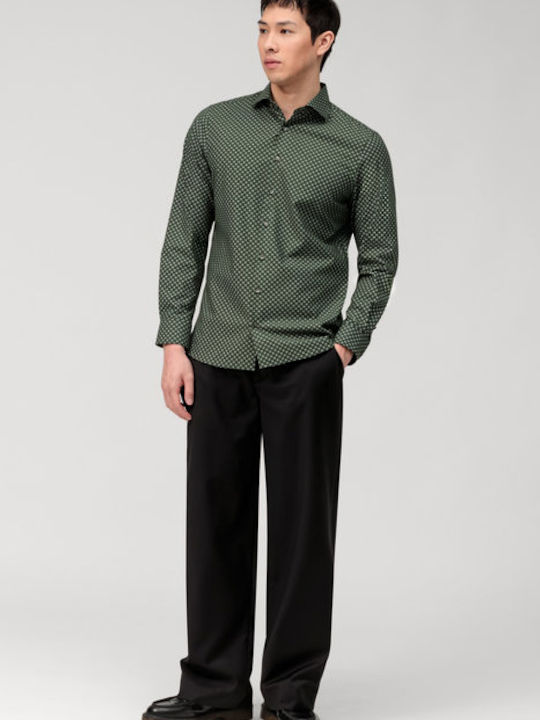 Olymp Level 5 Men's Shirt Long Sleeve Green