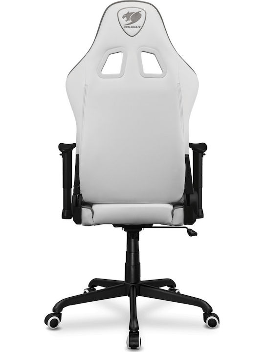 Cougar Armor Elite Artificial Leather Gaming Chair with Adjustable Arms White