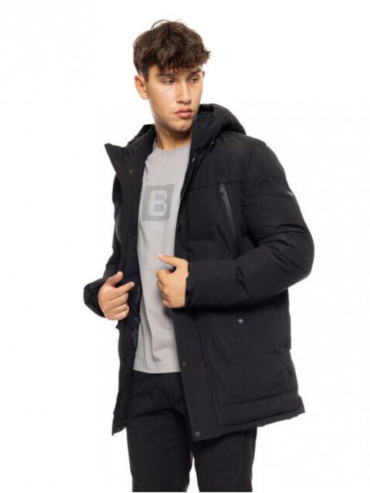 Biston Men's Winter Puffer Jacket Black