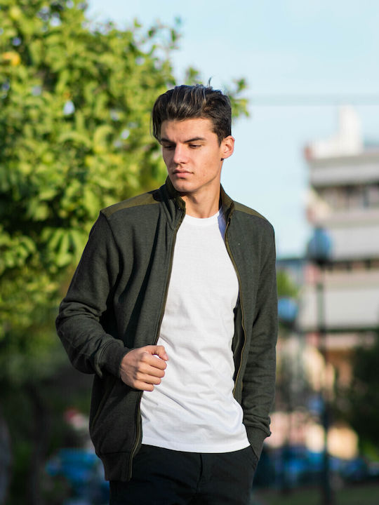 Men's Cardigan Khaki