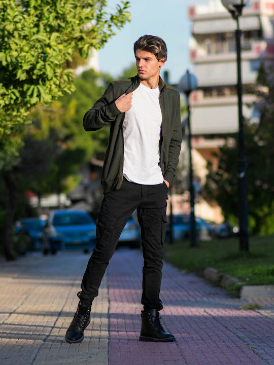 Men's Cardigan Khaki