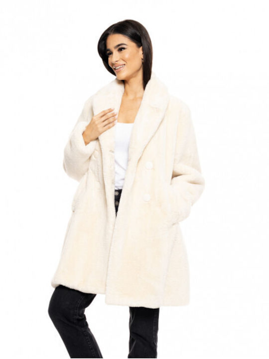 Biston Women's Short Lifestyle Jacket for Winter White