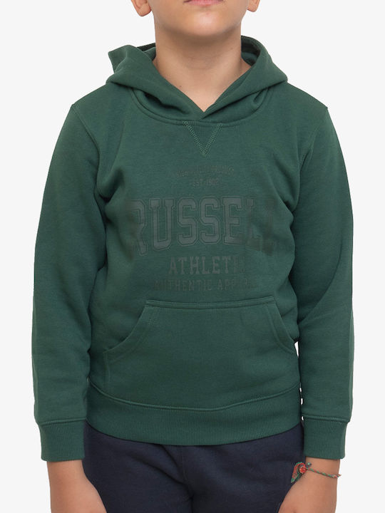 Russell Athletic Kids Sweatshirt with Hood Green