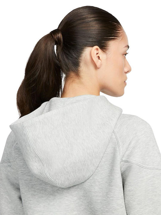 Women's Sweatshirt Jacket Hooded Gray