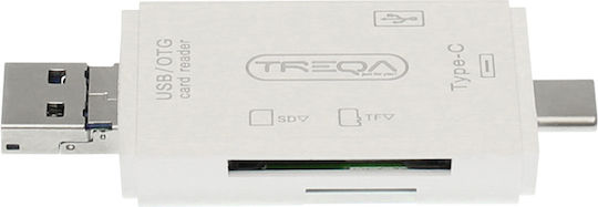 Treqa Usb Card Reader για SD Λευκό