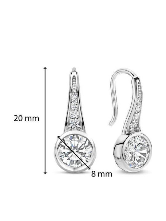Ti Sento Ohrringe aus Silber mit Steinen