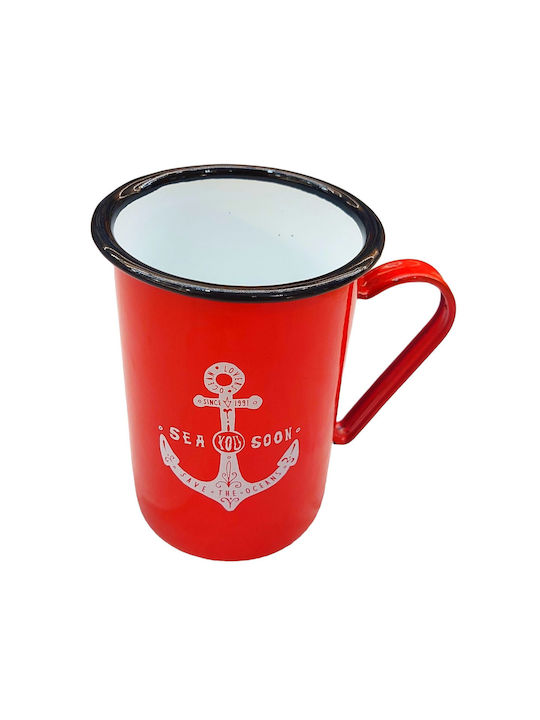 Mug Enamel Red