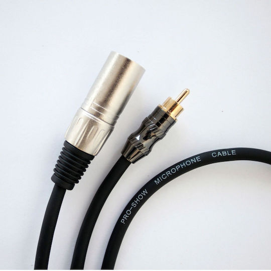 Pro-Show Cable XLR male - Μαύρο 1.5m (51623)