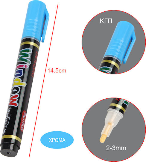 Tpster Marker Blau Tafel Flüssige Kreide