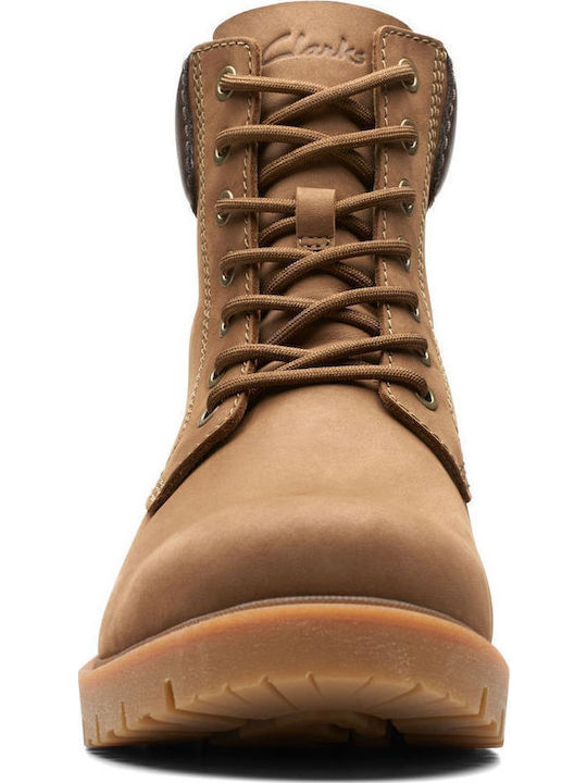 Rossdale Hi GTX Δερμάτινα Μπεζ Ανδρικά Μποτάκια Αδιάβροχα