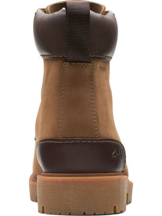 Rossdale Hi GTX Δερμάτινα Μπεζ Ανδρικά Μποτάκια Αδιάβροχα