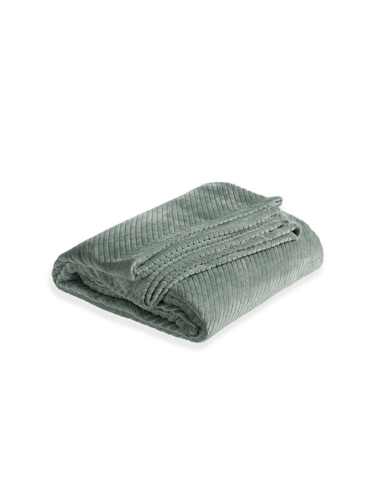 Nef-Nef Homeware Three-Seater Sofa Throw Dakari 180x300cm Green