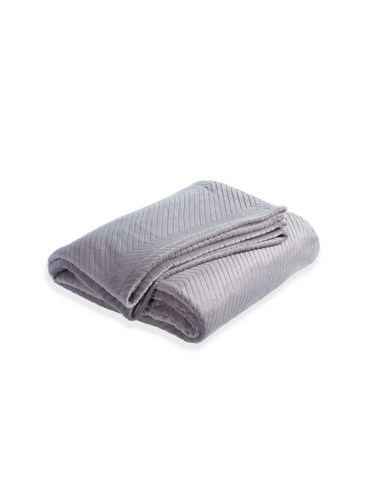 Nef-Nef Homeware Dakari Sofa Throw 2 Seater Jacquard 180x250cm Grey
