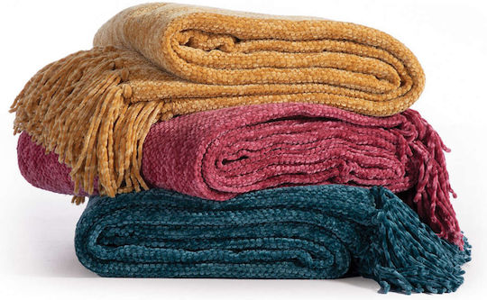 Nef-Nef Homeware Splendid Ριχτάρι Πολυθρόνας 130x180εκ. Berry