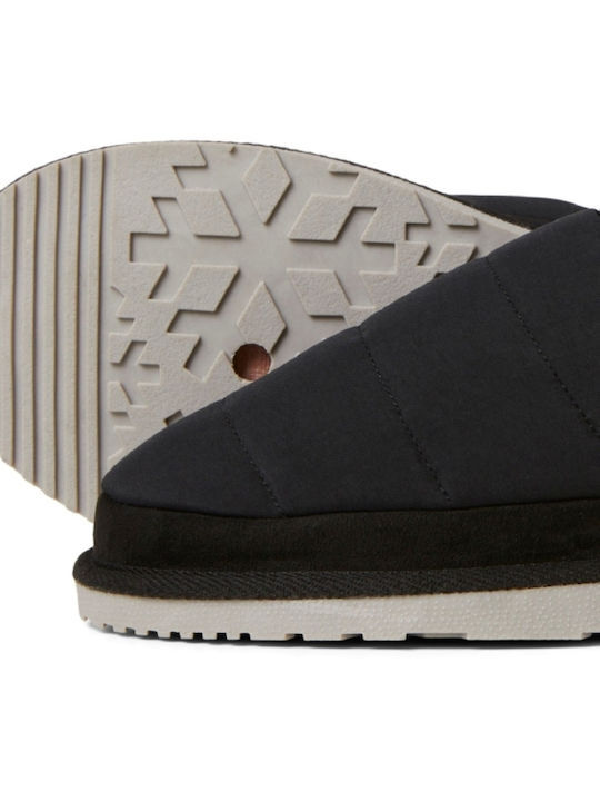 Heel Enclosed Men's Slipper Black