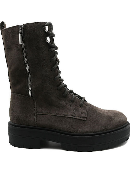 D Spherica Suede Γυναικεία Μποτάκια Γκρι