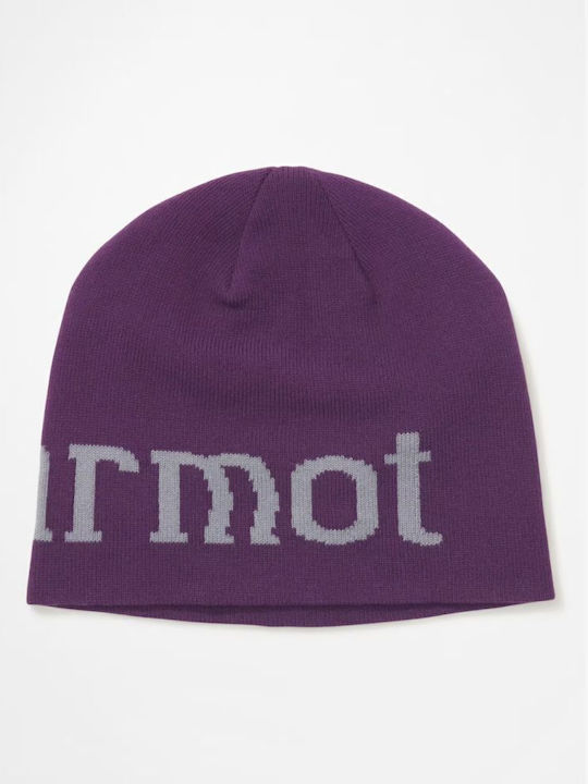 Beanie Unisex Σκούφος Πλεκτός σε Μωβ χρώμα