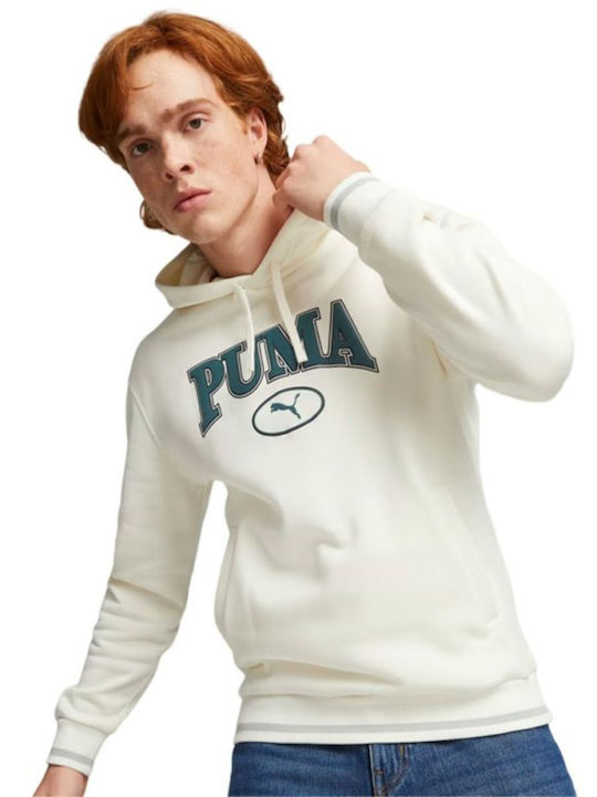 Puma Men's Sweatshirt with Hood White