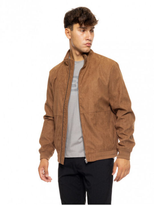 Biston Men's Winter Bomber Jacket Brown