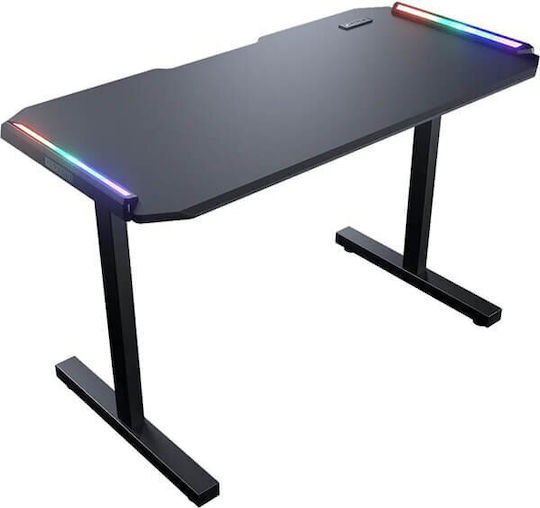 Γραφείο Gaming Deimus 120 με LED & USB θύρες 91.92x64.2x69.71εκ. Μαύρο Γραφείο Gaming Deimus 120 με LED & USB θύρες 91.92x64.2x69.71εκ. Μαύρο