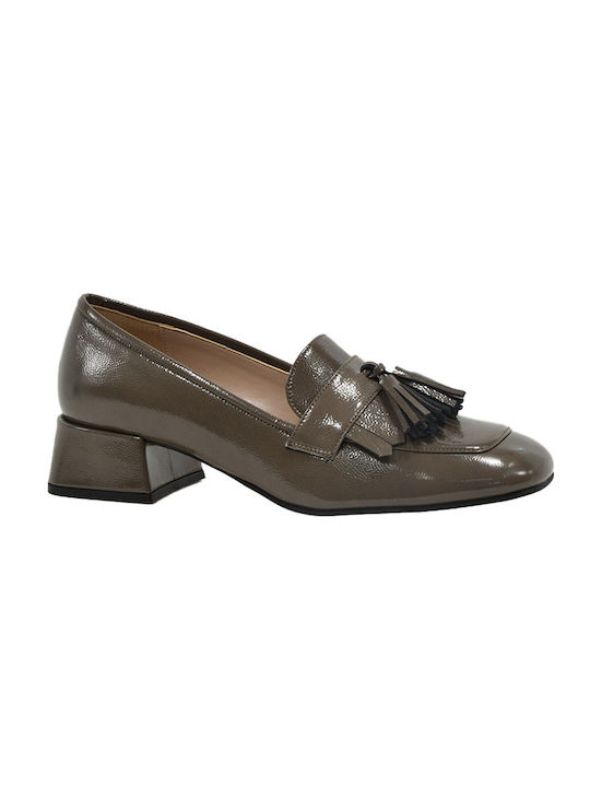 Fardoulis Leather Brown Heels