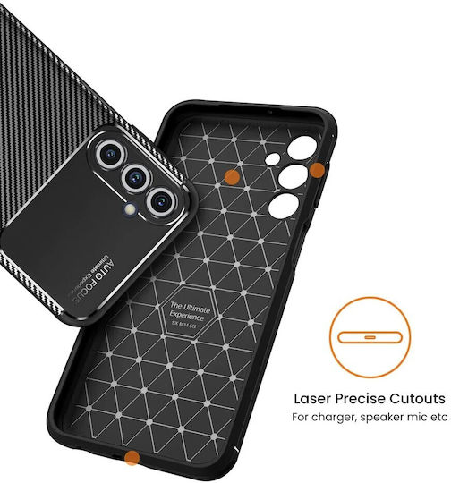 Ancus Umschlag Rückseite Silikon Schwarz (Samsung SM-M346 Galaxy M34)