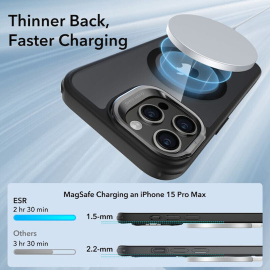 ESR Classic Hybrid Back Cover Metallic 1.3mm Transparent (iPhone 15 Pro Max)