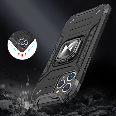 Wozinsky Ring Armor Back Cover Συνθετική Ανθεκτική Ροζ (iPhone 11 Pro)