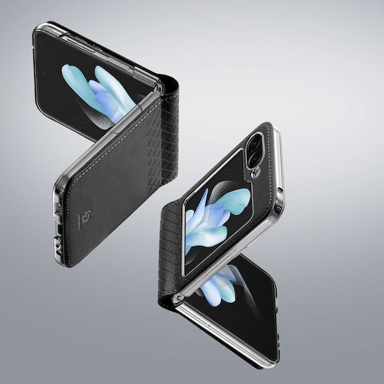 Dux Ducis Bril Back Cover Synthetic Leather Magnetic Black (Galaxy Z Flip5)