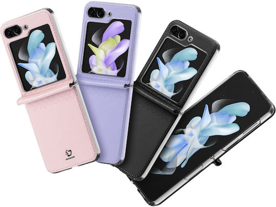 Dux Ducis Bril Back Cover Synthetic Leather Magnetic Black (Galaxy Z Flip5)