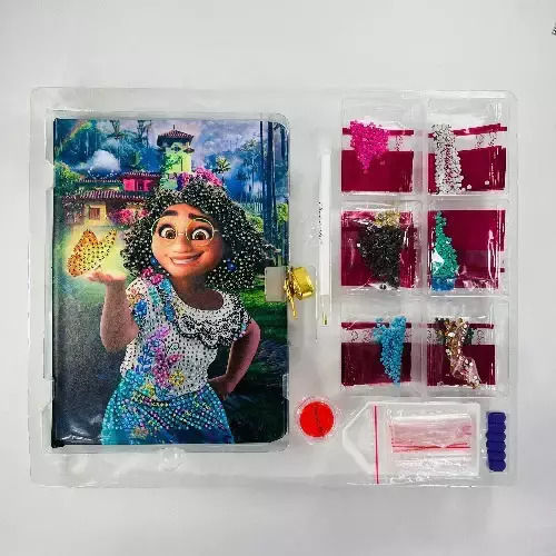 Craft Buddy Secret Diary Crystal Art Encanto Παιδικό Σετ Γραφικής Ύλης