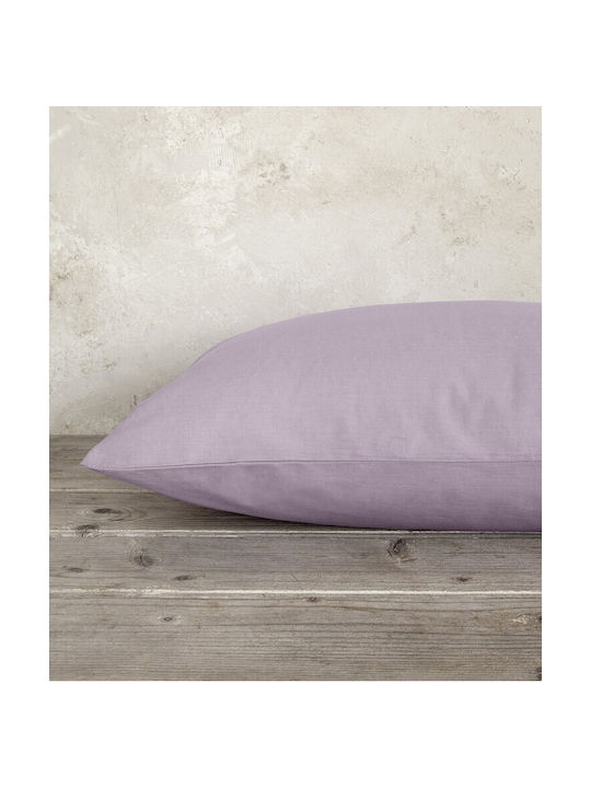 Nima Unicolors Set Față de Pernă cu plic de acoperire Mauve palid 52x72cm. 32892