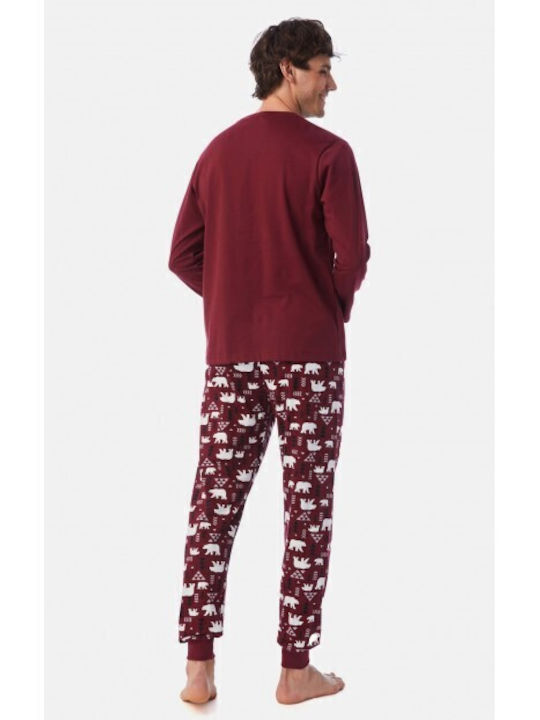Minerva Polar Bear Burgundy