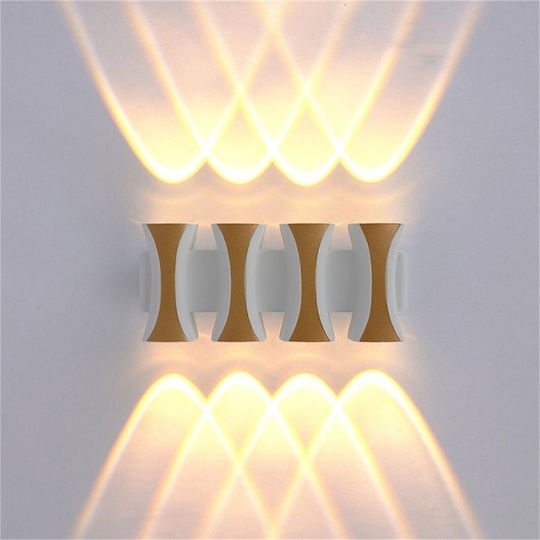 Lamp Wall LED White 6x6x6cm