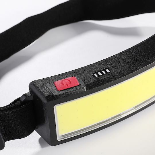 Ideahellas Rechargeable Headlamp LED IP64 with Maximum Brightness 1600lm 5pcs Black