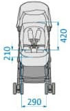 Maxi-Cosi Lara 2 Baby Stroller Suitable for Newborn Essential Black 6.4kg