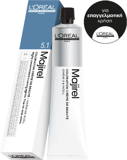 L'Oréal Professionnel Majirel Cool Inforced Hair Dye 5.1 Intense Ash Light Brown 50ml