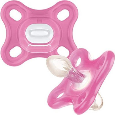 Mam Orthodontische Schnuller Silikon Comfort Pink für 0-2 Monate 2Stück