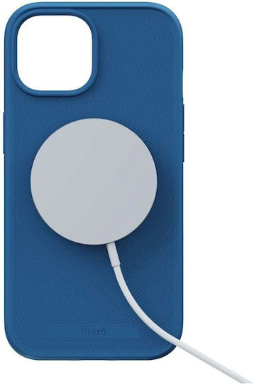 Njord Umschlag Rückseite Kunststoff 2mm Blau (iPhone 15)