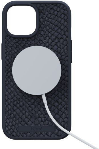 Njord Back Cover Leather 2mm Pink (iPhone 15 Pro)