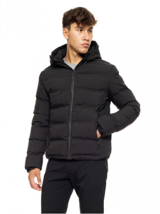 Biston Men's Winter Puffer Jacket Black