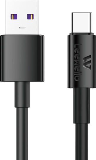 Leewello Auto-Ladegerät 18W mit Anschlüssen: 2xUSB mit Kabel Typ-C,TC-TC Schwarz Farbe