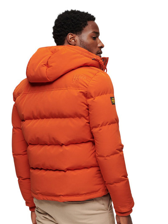 Everest Short Winter Jacket Puffer Orange