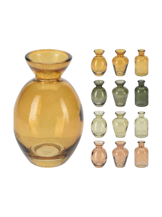 Koopman Διακοσμητικό Βάζο Glas Braun 5x5x10cm 1Stück